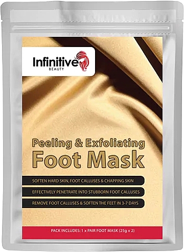 Отшелушивающая маска для ног - Infinitive Beauty Peeling & Exfoliating Foot Mask — фото N1