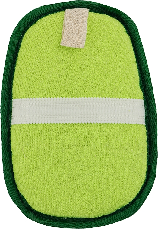 Мочалка з люфи овальна, зелена - Soap Stories — фото N2