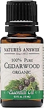 Парфумерія, косметика Органічна ефірна олія "Кедрове дерево" - Nature's Answer Cedarwood Essential Oil