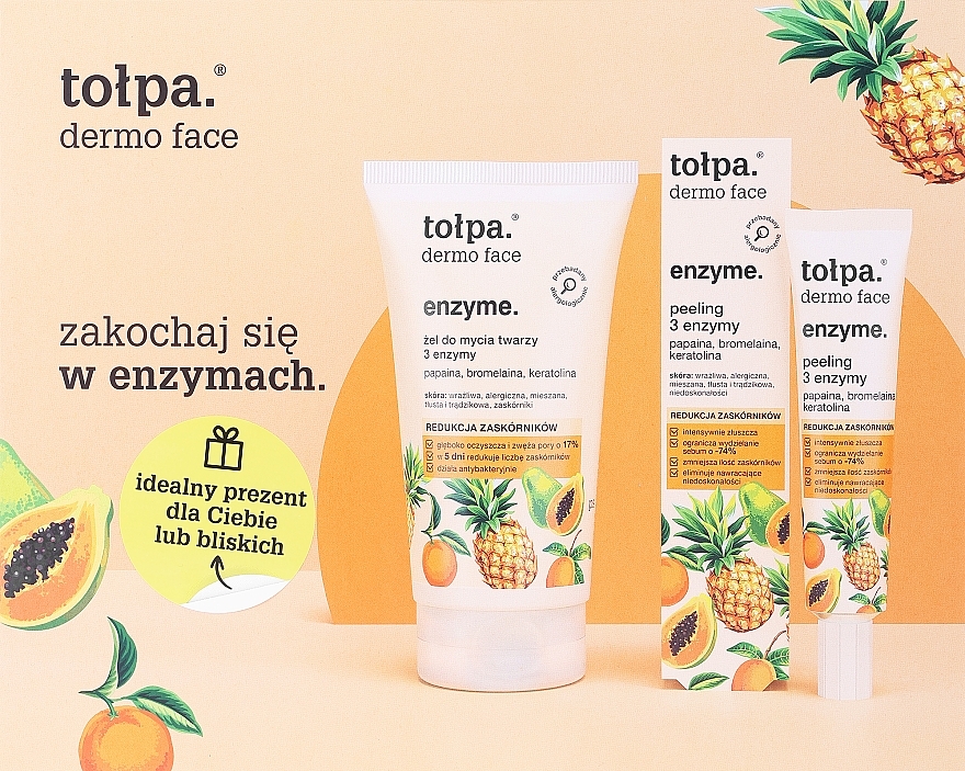 Набір - Tolpa Dermo Face Enzyme (cl/gel/150ml + peel/40ml) — фото N1