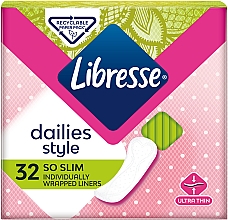 Ультратонкие ежедневные прокладки, 32 шт - Libresse Dailies Style Normal — фото N1