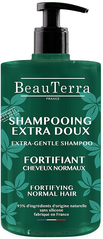 Зміцнювальний шампунь для нормального волосся - BeauTerra Extra-Gentle Shampoo — фото N1