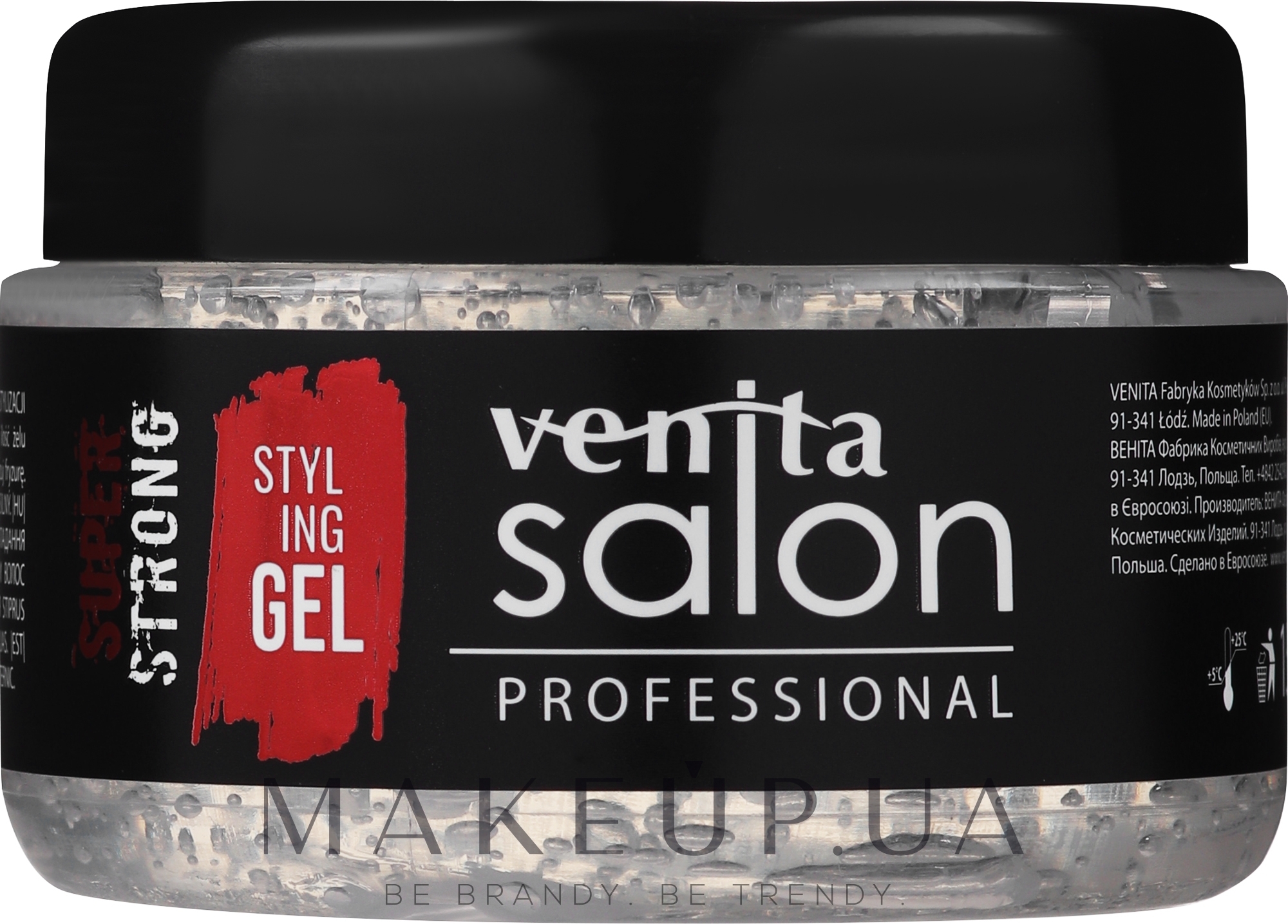 Гель для волосся - Venita Salon Professional Styling Gel Super & Mega Strong — фото 150g
