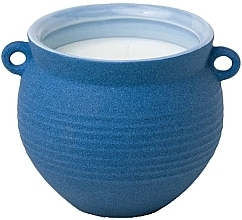 Ароматическая свеча "Соленая голубая агава" - Paddywax Santorini Ceramic Candle Salted Blue Agave — фото N1