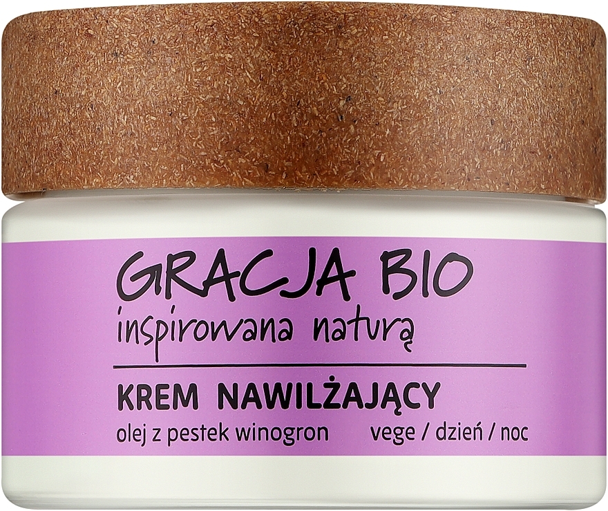 Крем для обличчя зволожувальний з олією виноградних кісточок - Gracja Bio Moisturizing Face Cream — фото N1