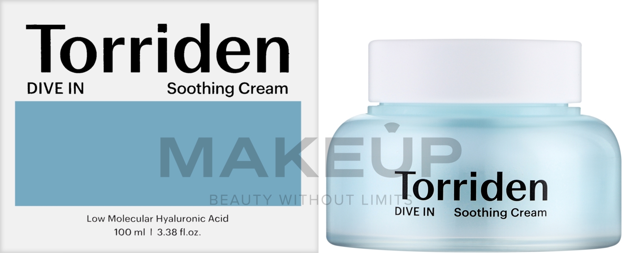Заспокійливий крем з гіалуроновою кислотою для обличчя - Torriden Dive-In Soothing Cream — фото 100ml