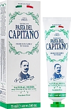 Зубна паста "Натуральні трави" - Pasta Del Capitano 1905 Natural Herbs Toothpaste * — фото N1