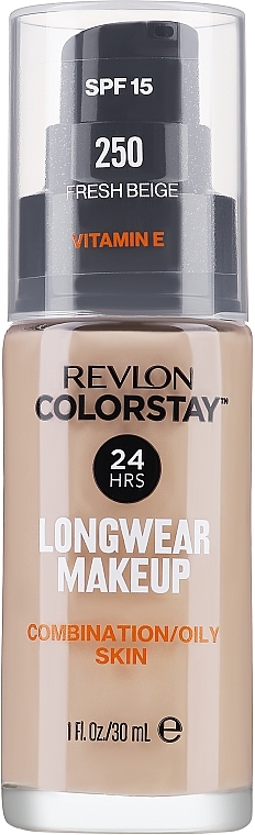 Тональний крем - Revlon ColorStay Longwear Mekeup Vitamin E Combination/Oily Skin SPF 15 — фото N1