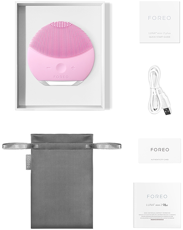 Щітка для очищення і масажу обличчя - Foreo Luna Mini 2 Plus Pink — фото N4