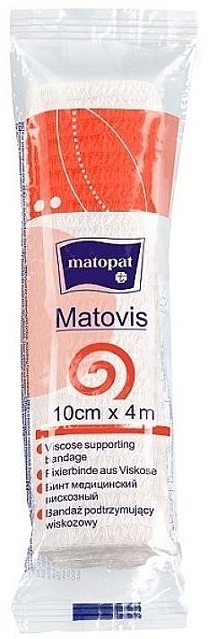 Бинт медичний віскозний, 10 см х 4 м - Matopat Matovis — фото N1