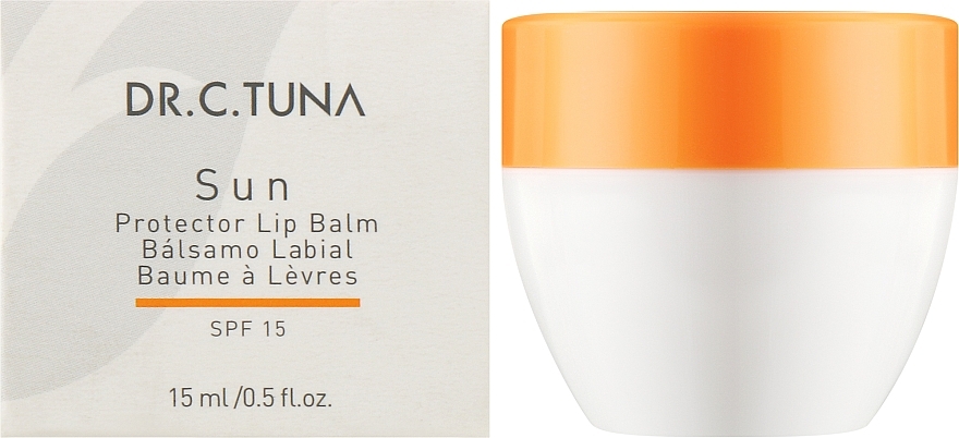 Сонцезахисний бальзам для губ - Farmasi Dr. C. Tuna Sunscreen Lip Balm SPF15 — фото N2