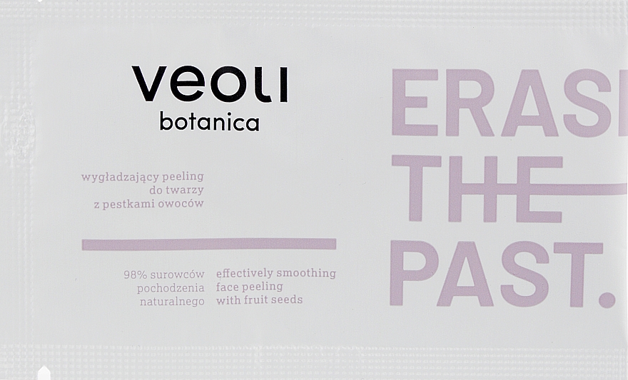 Пілінг для обличчя з фруктовим насінням - Veoli Botanica Erase The Past Effectively Smoothing Face Peeling With Fruit Seeds