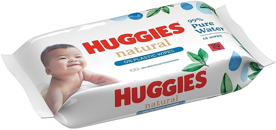 Влажные салфетки для новорожденных - Huggies Natura — фото N2