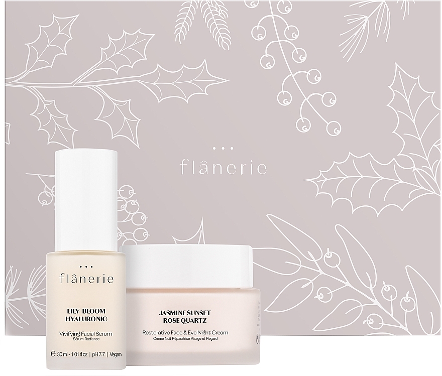 Набір - Flanerie Christmas Set Regenerating Night (f/ser/30ml + f/cr/45ml) — фото N1