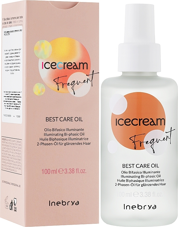 Двухфазное масло для всех типов волос - Inebrya Ice Cream Frequent Best Care Oil — фото N2