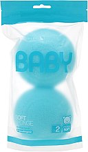 Парфумерія, косметика Набір мочалок для дітей, блакитні - Suavipiel Baby Soft Sponge