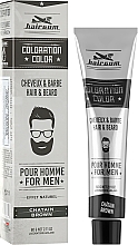 Фарба для вусів і бороди, коричнева - Hairgum Coloration Color Brown 4 — фото N1