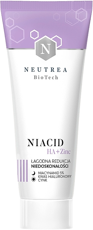 Крем проти недосконалостей з ніацинамідом - Neutrea BioTech Niacid HA + Zinc Cream — фото N1