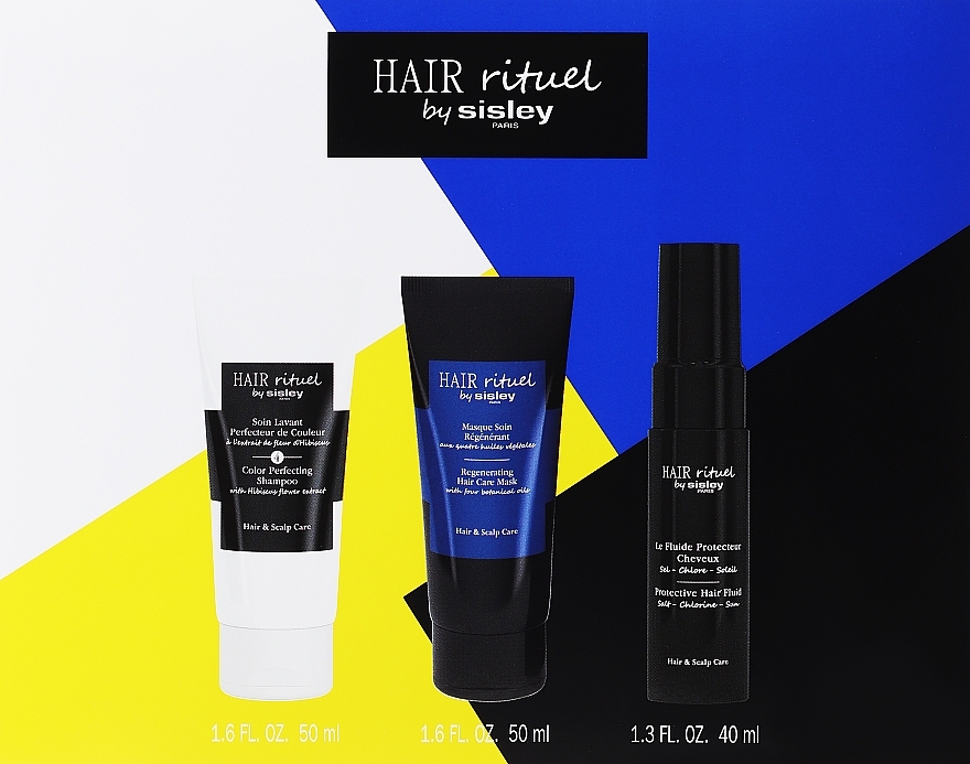 Набір - Sisley Hair Rituel Color Protection (shm/50ml +h/mask/50ml + h/fluid/40 ml) — фото N1