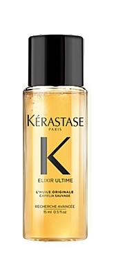 Універсальна термозахисна олійка для всіх типів волосся - Kerastase Elixir Ultime L’Huile Originale (міні) — фото N1