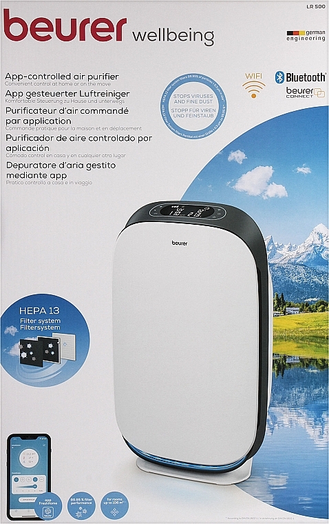 Очищувач повітря LR 500 - Beurer App-Сontrolled Air Purifier — фото N1