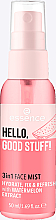 Парфумерія, косметика Фіксувальний спрей-міст 3 в 1 - Essence Hello Good Stuff! 3 in 1 Face Mist