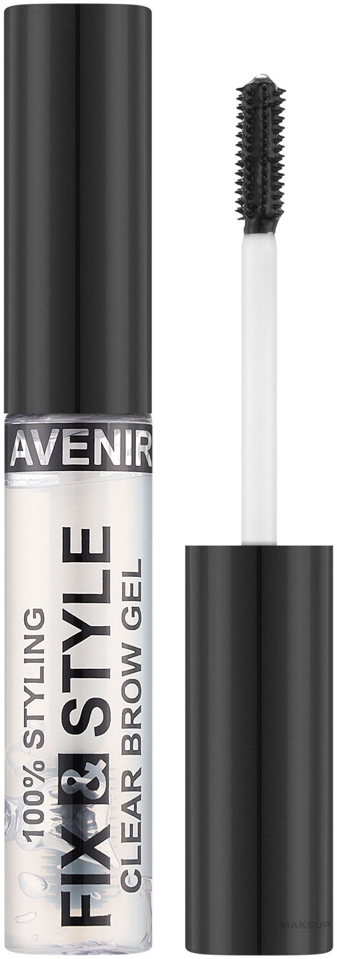 Фиксирующий гель для бровей, прозрачный - Avenir Cosmetics Fix&Style Clear Brow Gel — фото 10ml