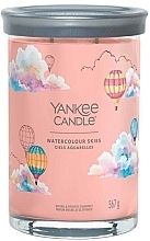 Парфумерія, косметика Ароматична свічка у склянці "Акварельне небо", 2 ґноти - Yankee Candle Watercolour Skies Singnature