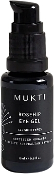 Гель для шкіри навколо очей із шипшиною - Mukti Organics Rosehip Eye Gel — фото N1