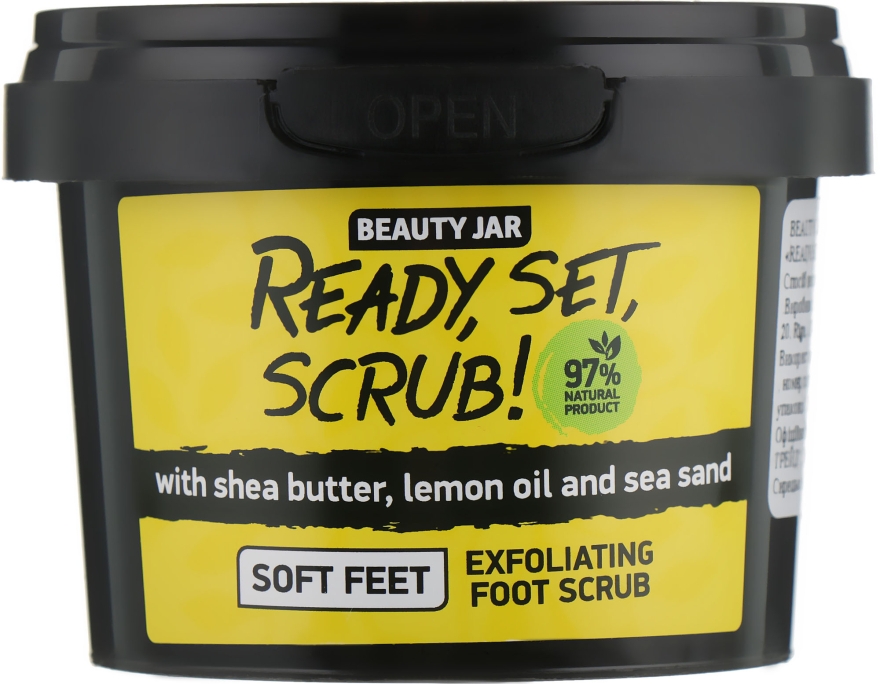 Скраб для ніг "Ready, Set, Scrub!" - Beauty Jar Exfoliating Foot Scrub — фото N2