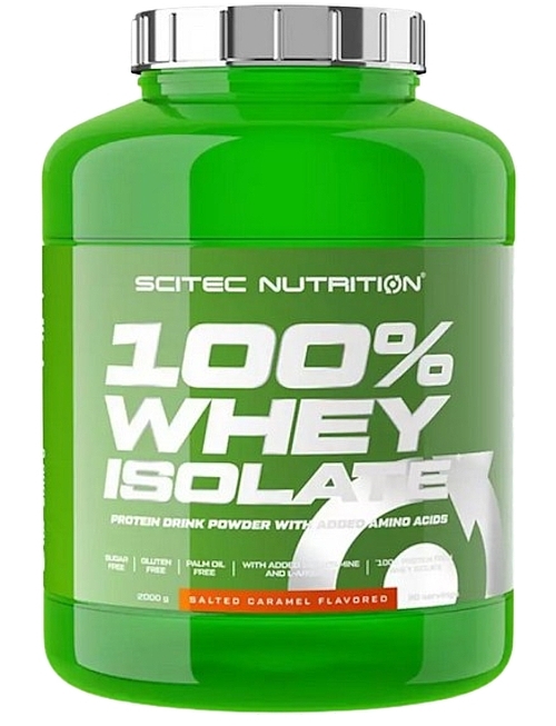 Протеїн, сироватковий ізолят "Солона карамель" - Scitec Nutrition 100% Whey Isolate — фото N1