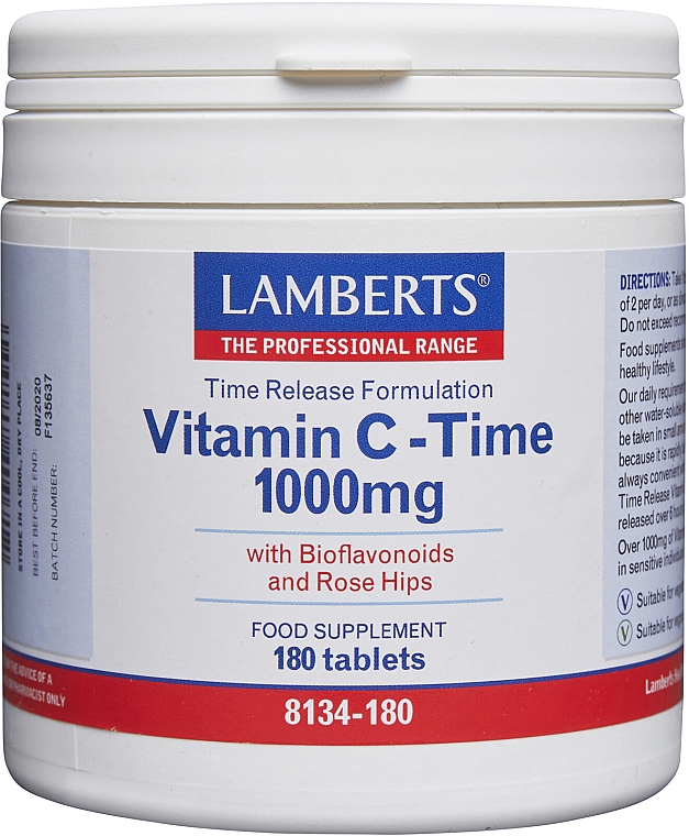 Пищевая добавка "Витамин C", 1000 мг - Lamberts Vitamin C Time 1000mg — фото N3