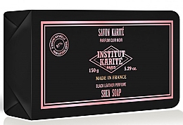 Парфумерія, косметика Тверде мило - Institut Karite Black Leather Shea Soap