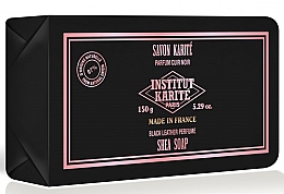 Духи, Парфюмерия, косметика Твердое мыло - Institut Karite Black Leather Shea Soap