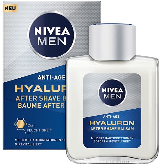 Антивозрастной бальзам после бритья с гиалуроновой кислотой - NIVEA MEN Anti-Age Hyaluronic After Shave Balm — фото N2