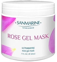 Духи, Парфюмерия, косметика Гелевая маска с лепестками роз для лица - Sanmarine Ultramarine Rose Gel Mask