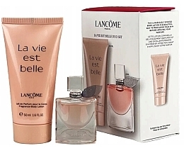 Духи, Парфюмерия, косметика Lancome La Vie Est Belle - Набор (edp/4ml + b/lot/50ml)