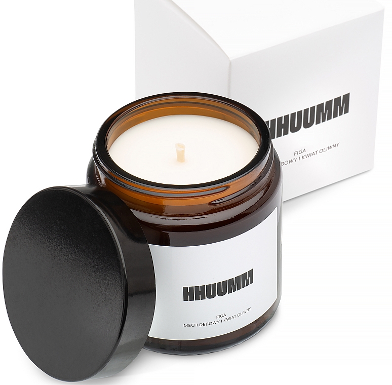 Натуральная соевая свеча с ароматом инжира, дубового моха, цветка оливы - Hhuumm — фото N3