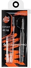 Пинцет профессиональный для ресниц - Staleks Pro Expert 40 Type 10 — фото N4