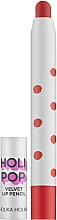 Парфумерія, косметика Матова помада-олвіець для губ - Holika Holika Holi Pop Velvet Lip Pencil
