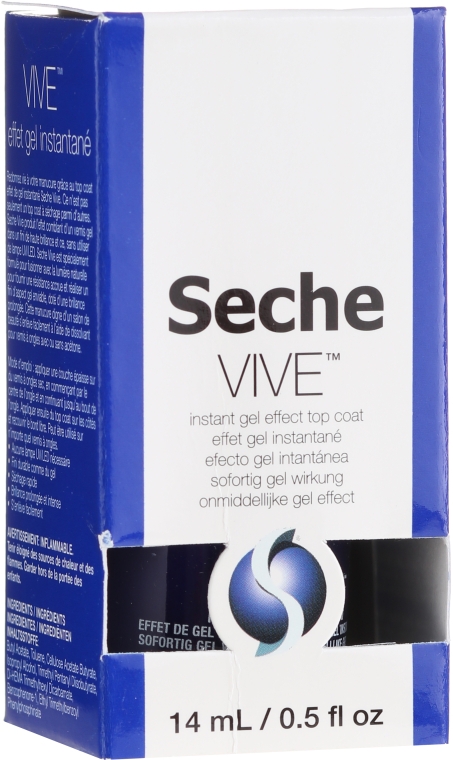 Топ з ефектом гель-лаку - Seche Vive Instant Gel Effect Top Coat — фото N1