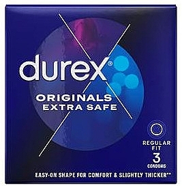 Презервативи потовщені, 3 шт - Durex Extra Safe Originals — фото N1