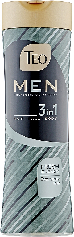 Шампунь для чоловіків 3 в 1 - Teo Beauty Men 3 In 1 Shampoo Fresh Energy — фото N1