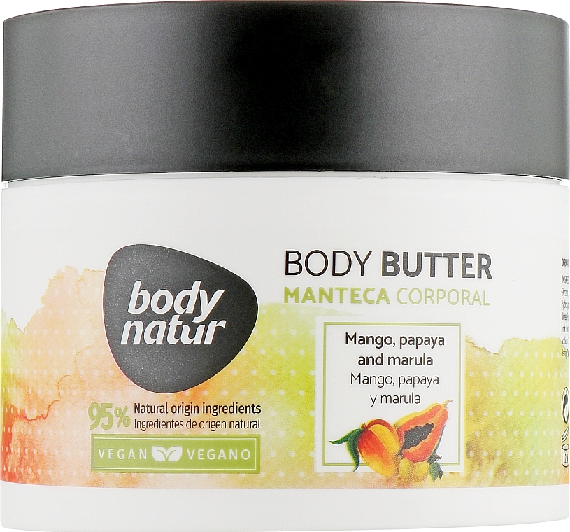 УЦІНКА Батер для тіла з манго, папаєю та марулою - Body Natur Mango, Papaya and Marula Body Butter * — фото N1
