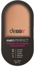 Парфумерія, косметика РОЗПРОДАЖ Основа під макіяж - Debby Mat And Perfect 5 In 1 Foundation SPF 15 *