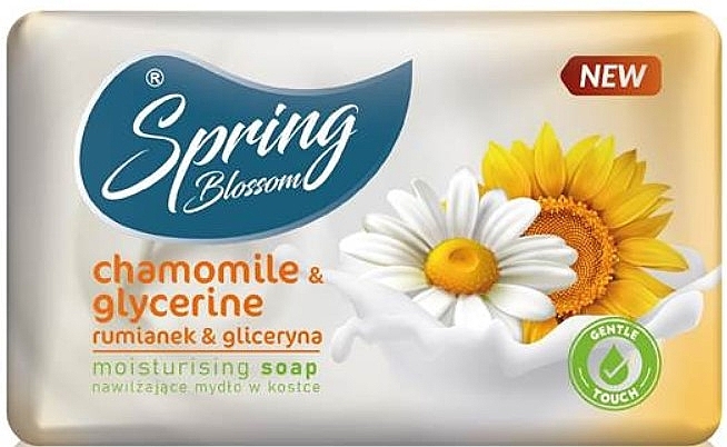 Увлажняющее мыло "Ромашка и глицерин" - Spring Blossom Chamomile & Glycerine Moisturizing Soap — фото N1