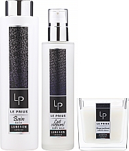 Набір - Le Prius Luberon Lavander Gift Box (bath/foam/500ml + b/milk/200ml + candle/230g) — фото N2