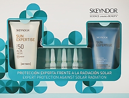 Духи, Парфюмерия, косметика Набор - Skeyndor Sun Expertise Dry Touch SPF 50 (concentrate/7*2ml + emulsion/150ml + emulsion/75ml)