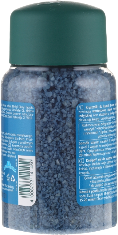 Сіль для ванни з мелісою - Kneipp Melissa Bath Crystals Salt — фото N4