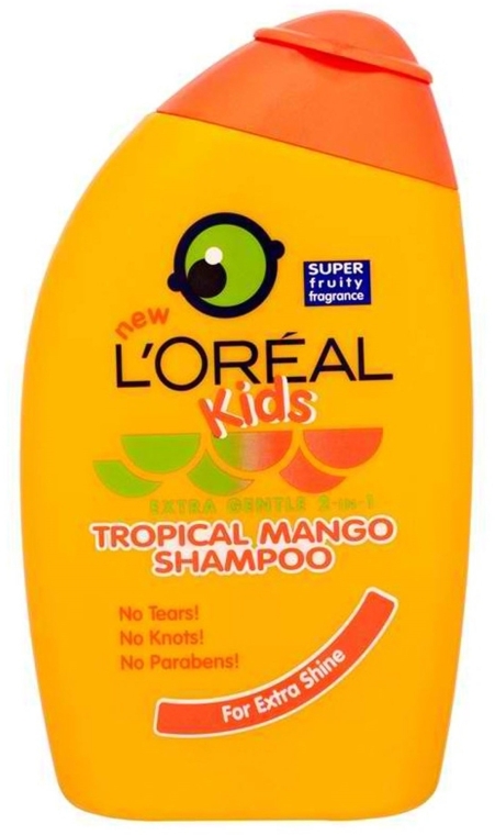 Шампунь для детей 2в1 "Тропический манго" - L'Oreal Paris Kids Tropical Mango Shampoo — фото N1